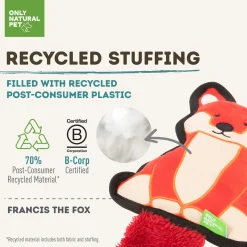 Only Natural Pet Mountain Friends Recycled Plush Dog Toys