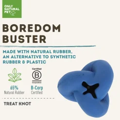 Only Natural Pet Natural Rubber Boredom Buster Treat Stuffer Dog Toys