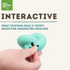 Only Natural Pet Natural Rubber Boredom Buster Treat Stuffer Dog Toys