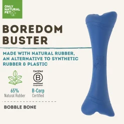Only Natural Pet Natural Rubber Boredom Buster Treat Stuffer Dog Toys