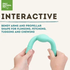 Only Natural Pet Natural Rubber Bond Building Fetch and Tug Dog Toys