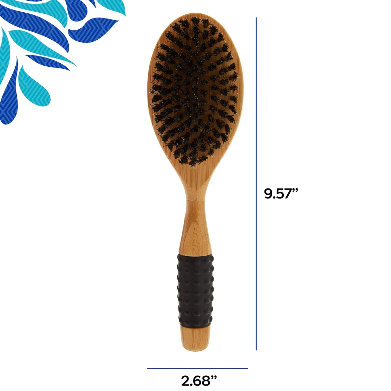 Only Natural Pet Pin Bristle Brush with Bamboo Handle for Dogs