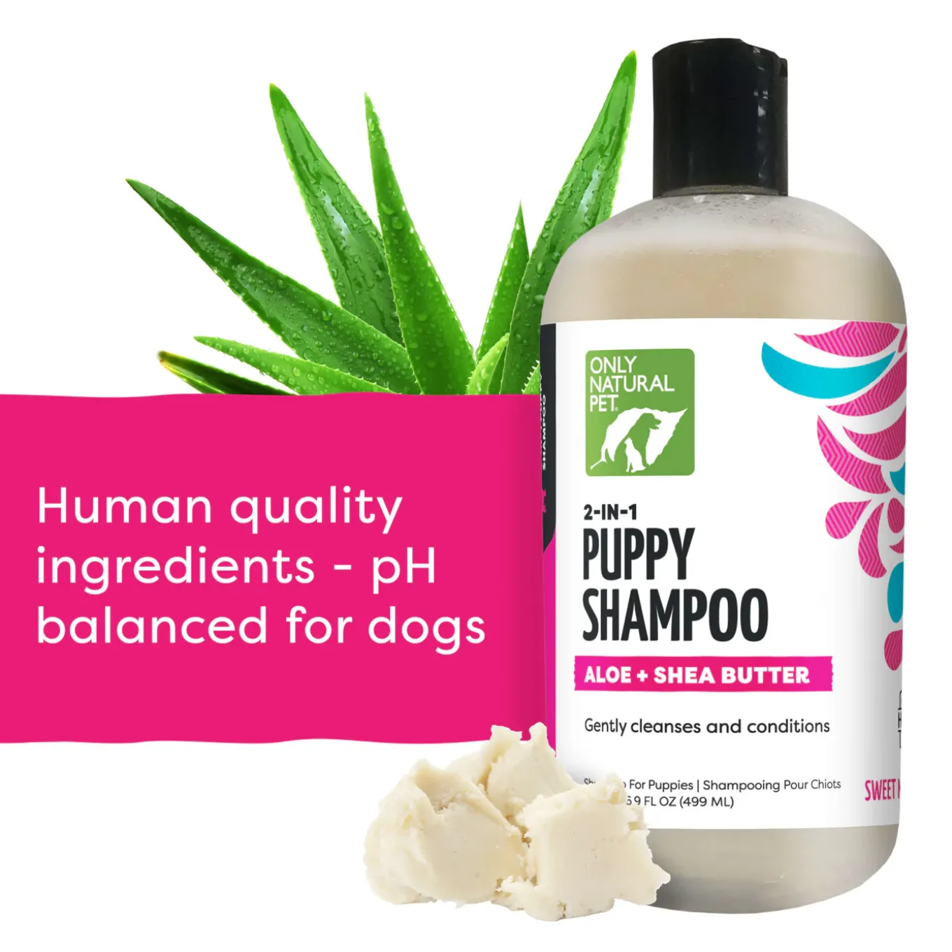Only Natural Pet Puppy Shampoo with Aloe + Shea Butter