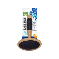 Only Natural Pet Slicker Brush with Bamboo Handle for Dogs