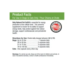 Only Natural Pet Ubiquinone CoQ10 Supplement for Dogs & Cats