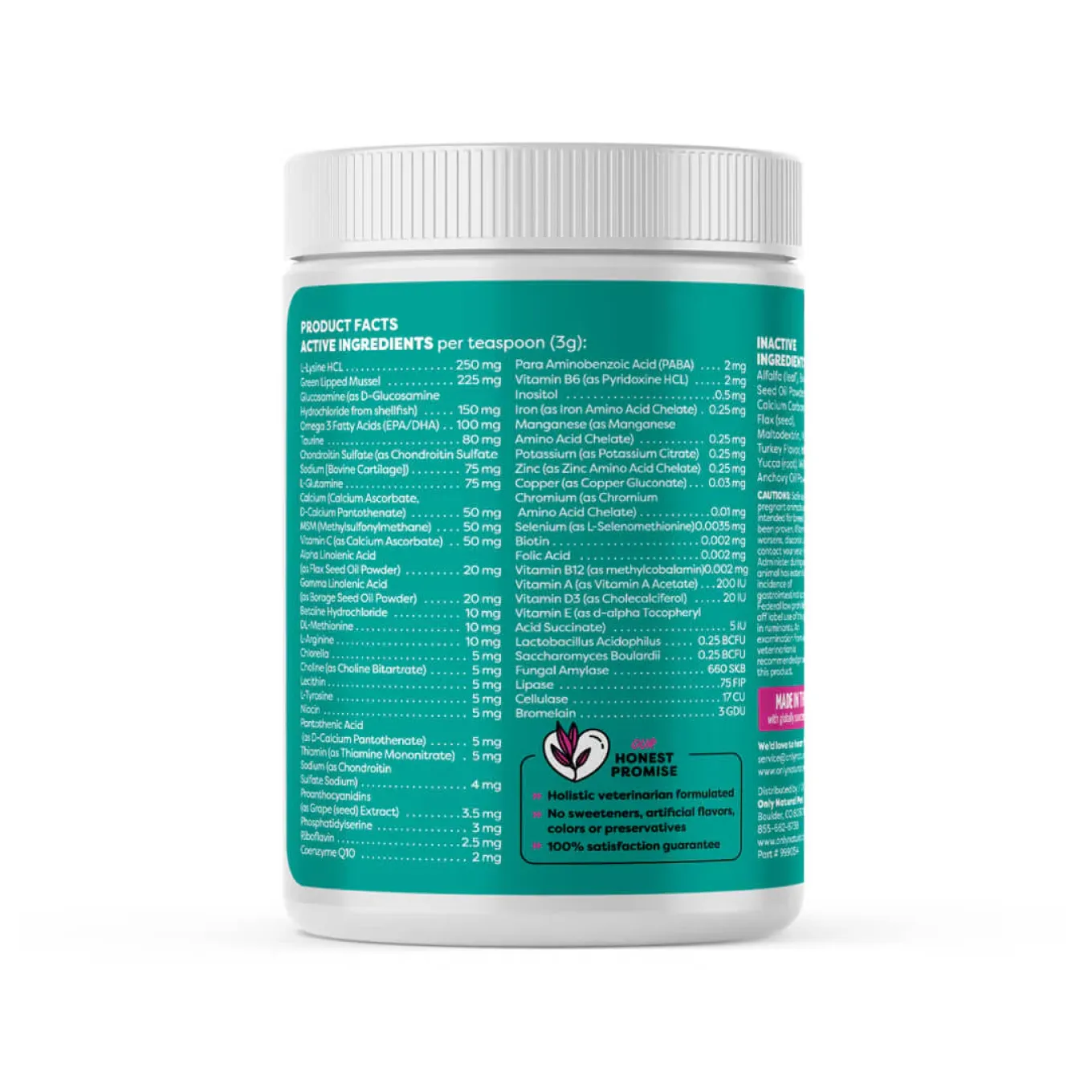Only Natural Pet Ultimate Daily Feline Vitamin Powder 3.2 oz