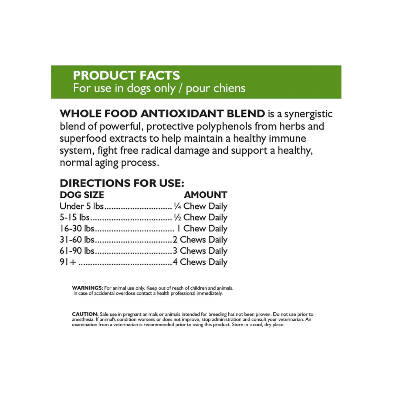 Only Natural Pet Whole Food Blend Antioxidants for Dogs Soft Chews