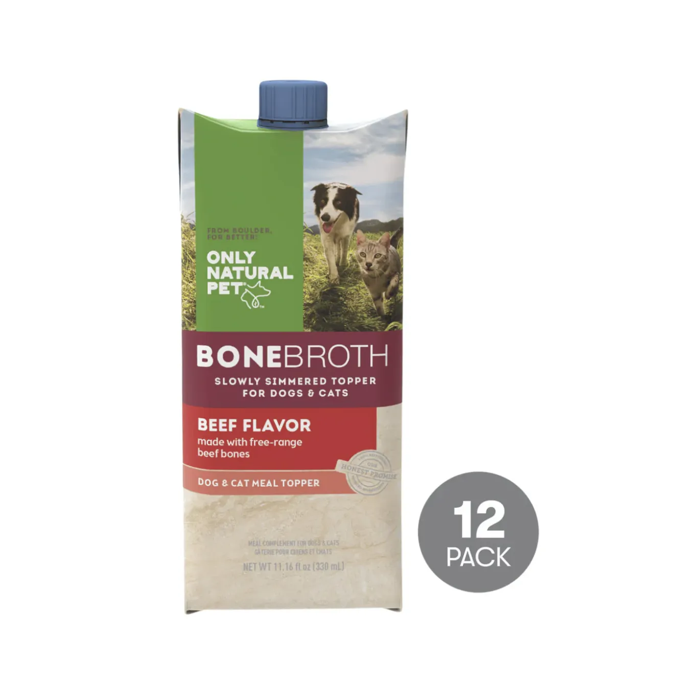 Only Natural Pet Bone Broth for Dogs and Cats Meal Topper
