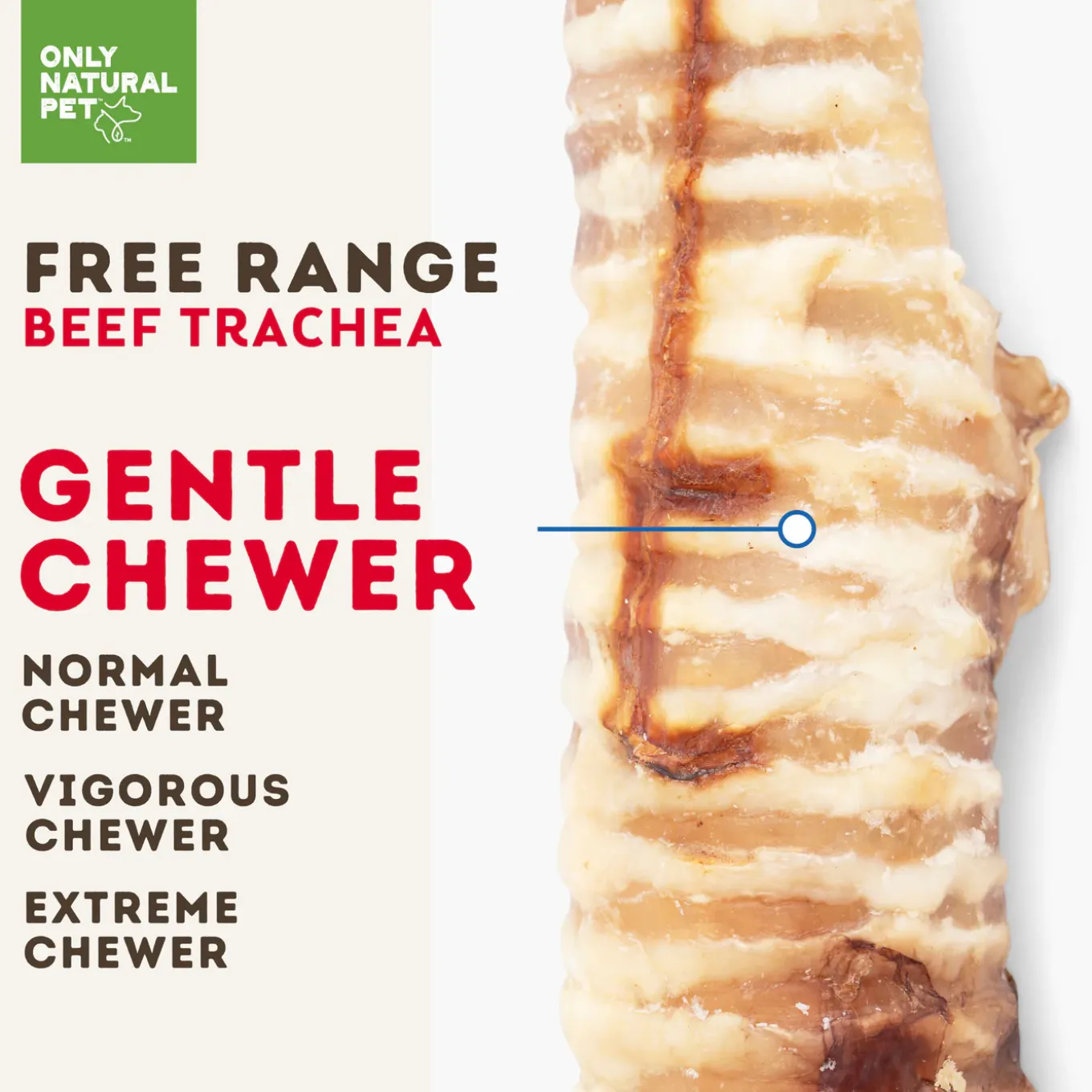 Only Natural Pet Free-Range Beef Trachea Chews For Dogs
