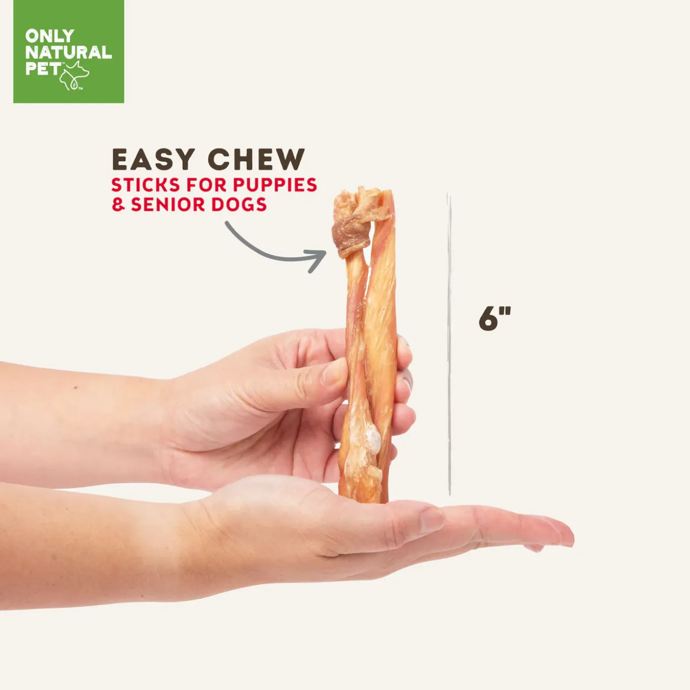 Only Natural Pet Free Range Soft Easy Chew Sticks for Puppies & Senior Dogs
