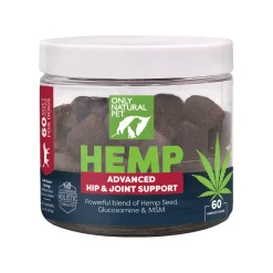 Only Natural Pet Hemp Advanced Hip & Joint Supplement for Dogs 60 Count