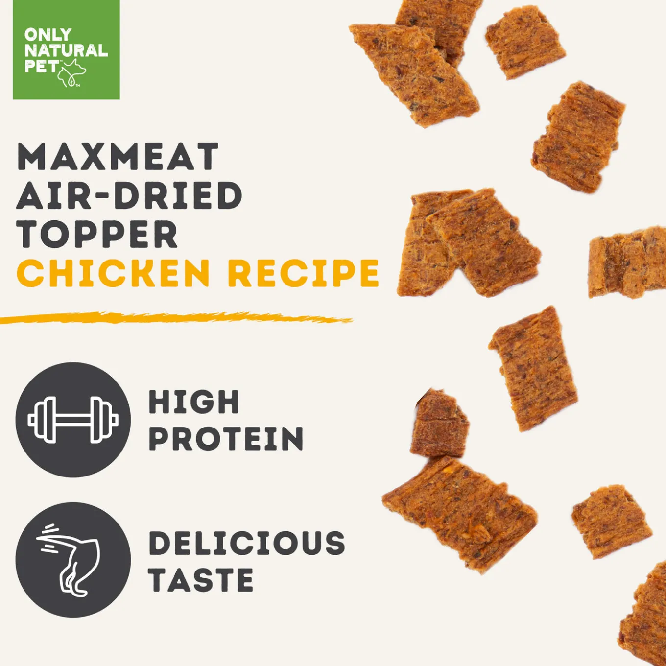 Only Natural Pet MaxMeat Air Dried Dog Treat & Food Topper