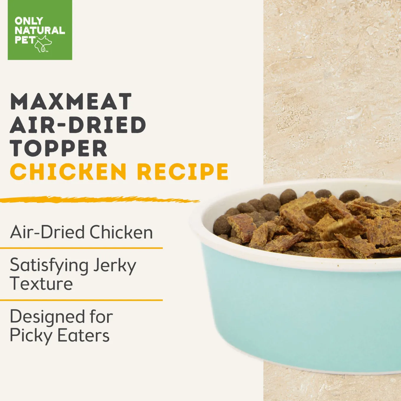 Only Natural Pet MaxMeat Air Dried Dog Treat & Food Topper