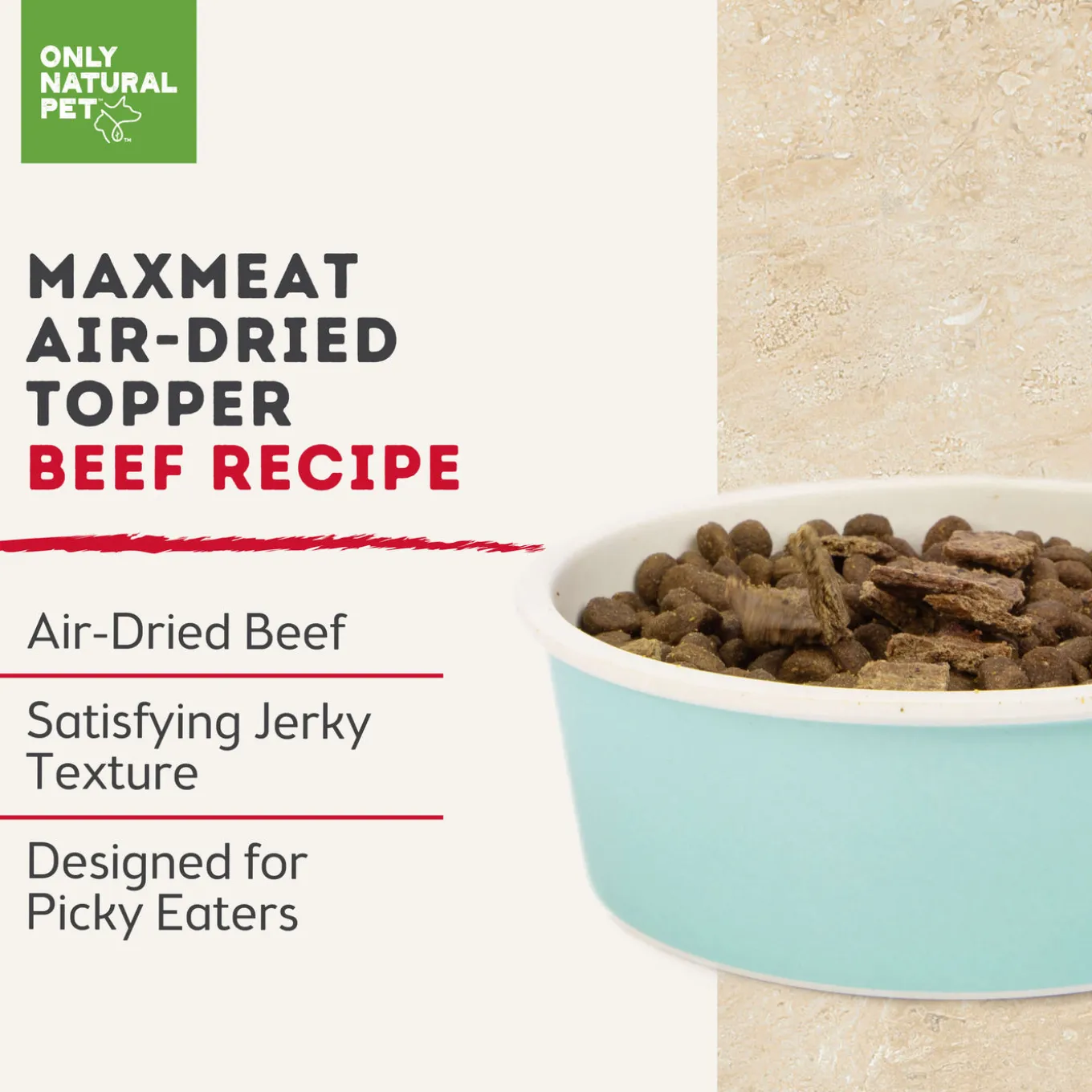 Only Natural Pet MaxMeat Air Dried Dog Treat & Food Topper
