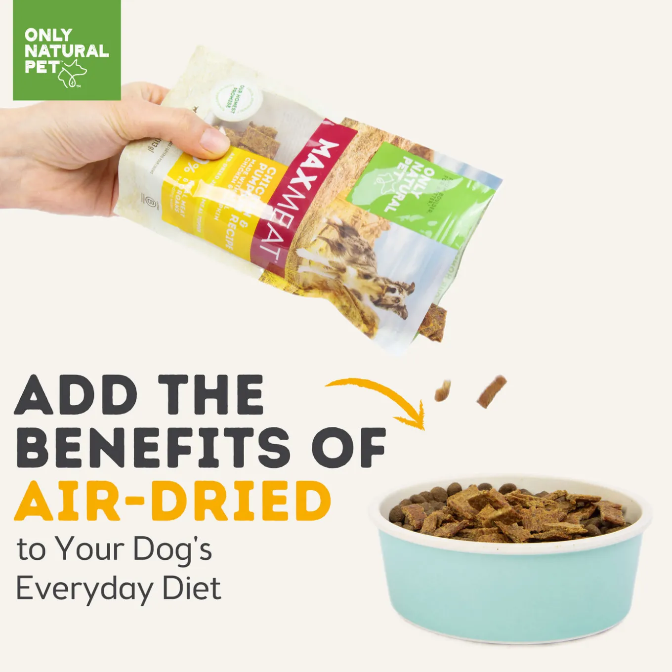 Only Natural Pet MaxMeat Air Dried Dog Treat & Food Topper