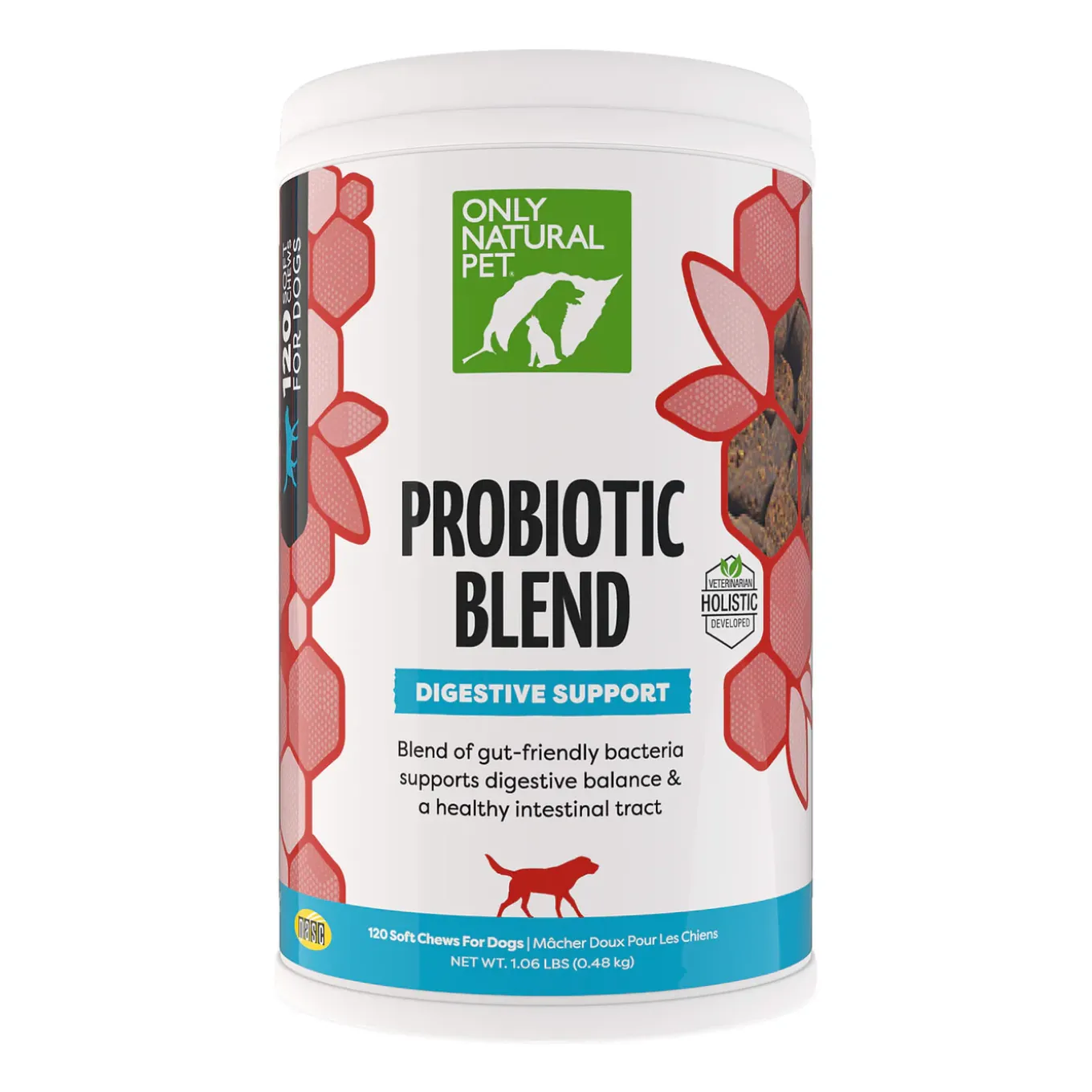 Only Natural Pet Probiotic Blend Digestive Support Soft Chews for Dogs
