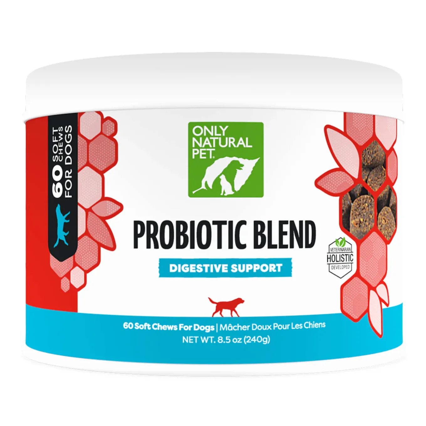 Only Natural Pet Probiotic Blend Digestive Support Soft Chews for Dogs