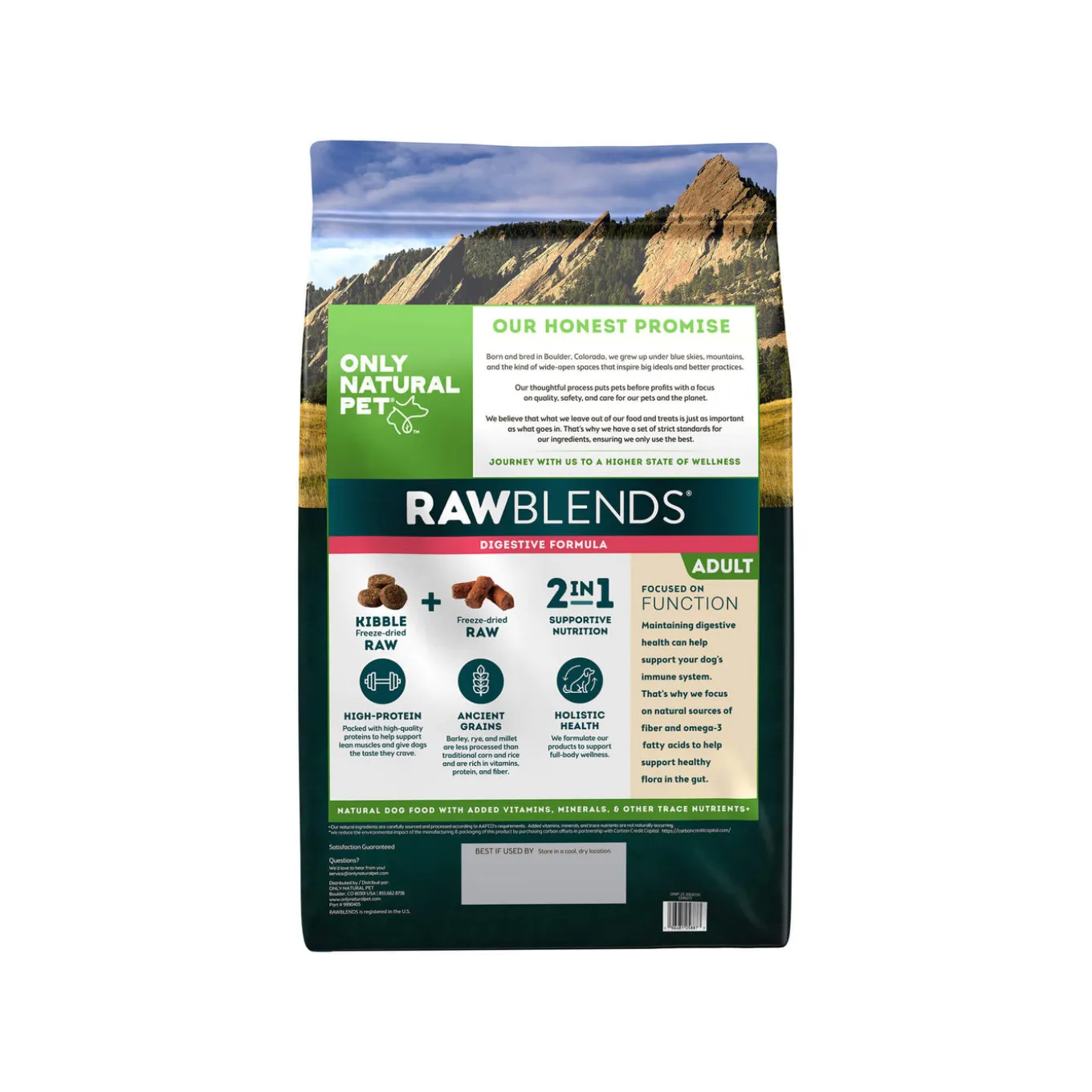 Only Natural Pet Raw Blends Digestive Care Dog Food for Sensitive Stomachs