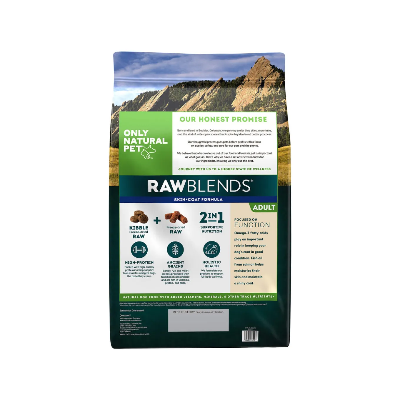 Only Natural Pet Raw Blends Skin and Coat Dog Food