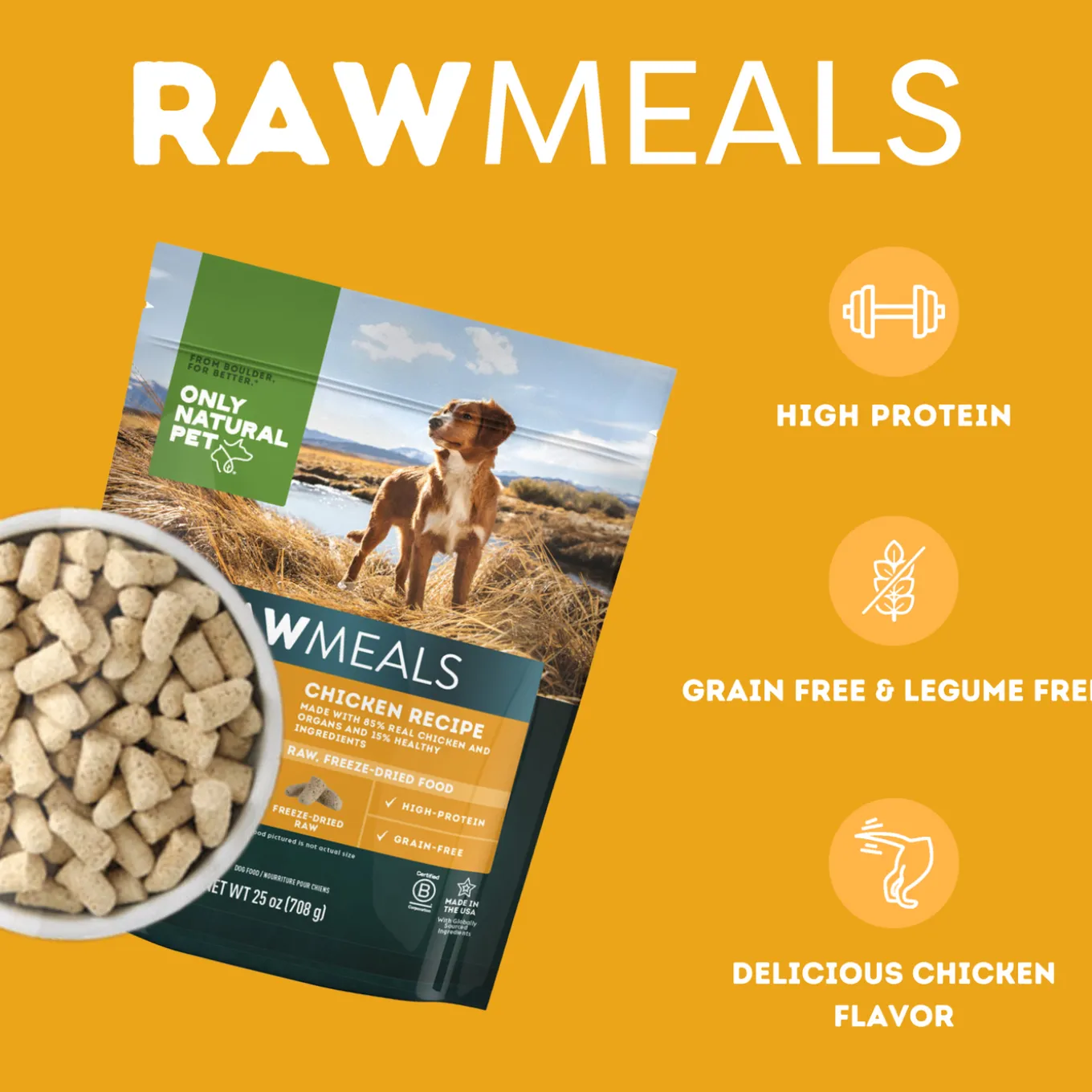 Only Natural Pet RawMeals Freeze Dried Dog Food