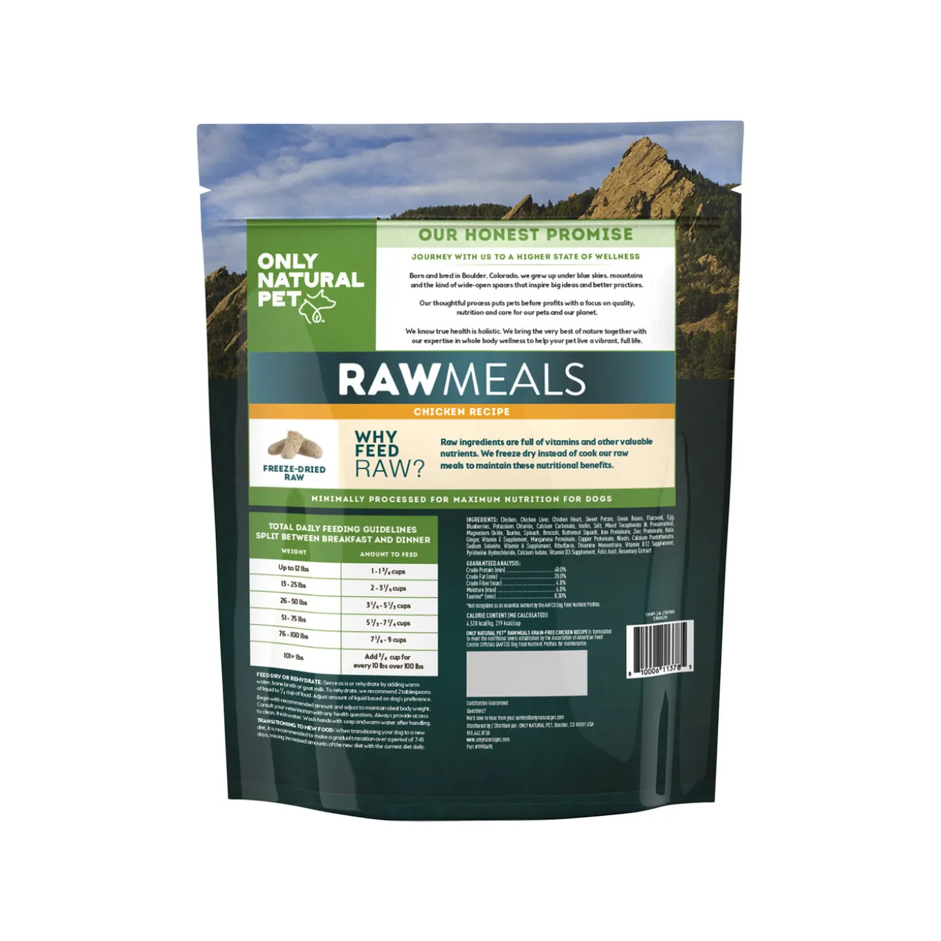 Only Natural Pet RawMeals Freeze Dried Dog Food