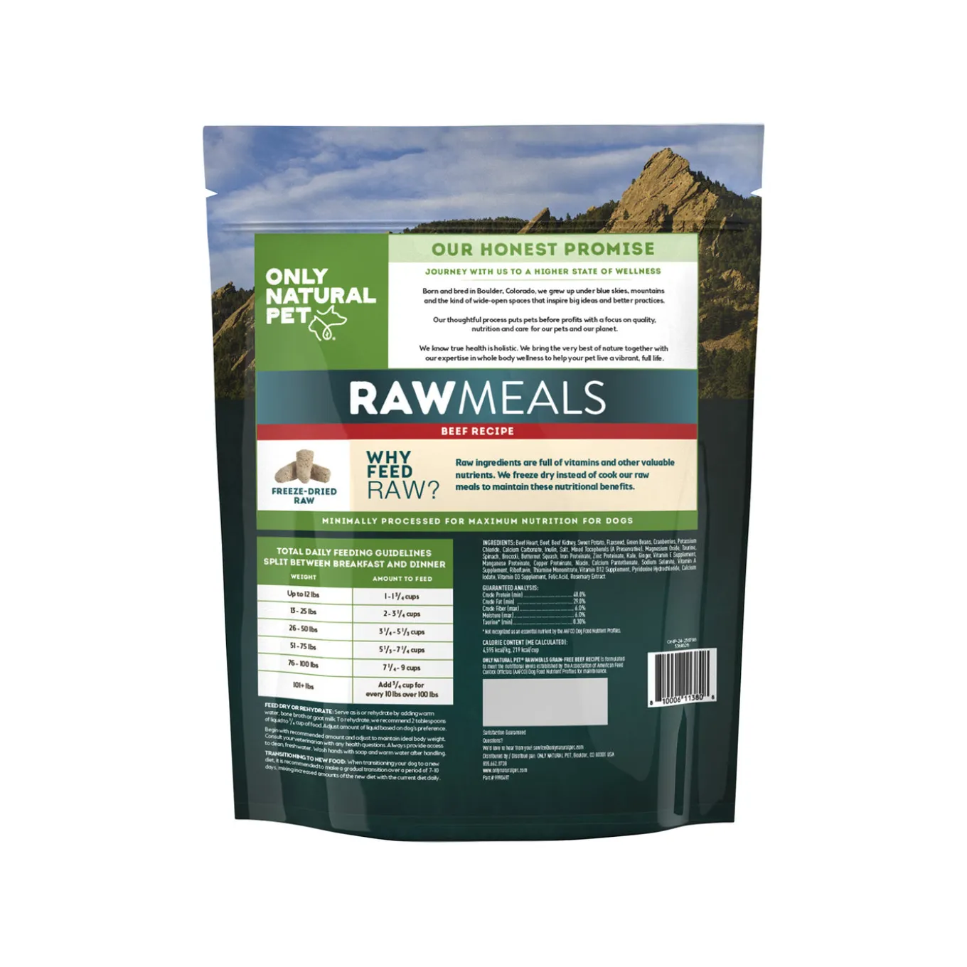 Only Natural Pet RawMeals Freeze Dried Dog Food