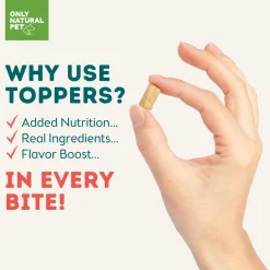 Only Natural Pet Raw Toppers Freeze-Dried Recipe Meal Topper for Dogs