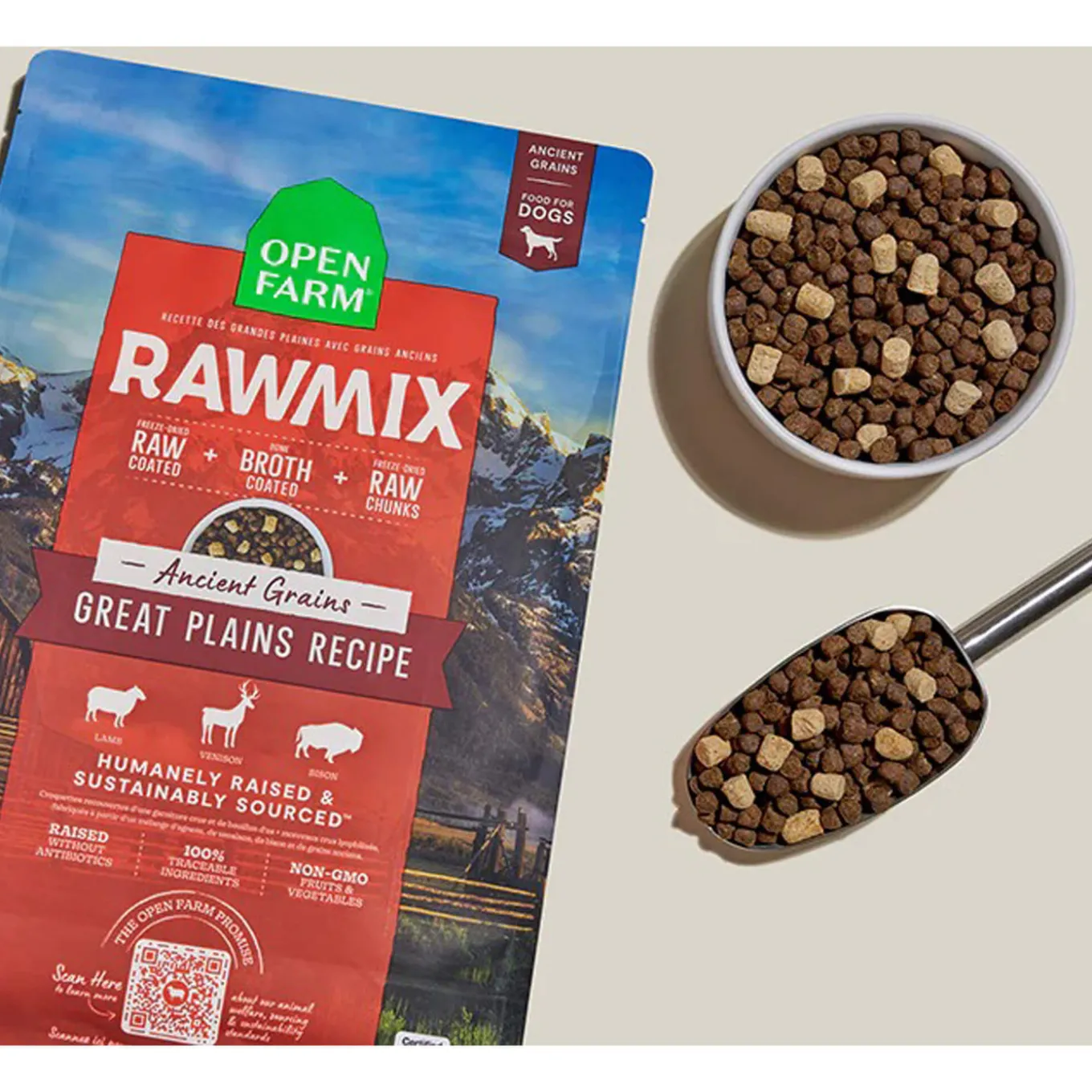 Open Farm Ancient Grains Rawmix Dry Dog Food