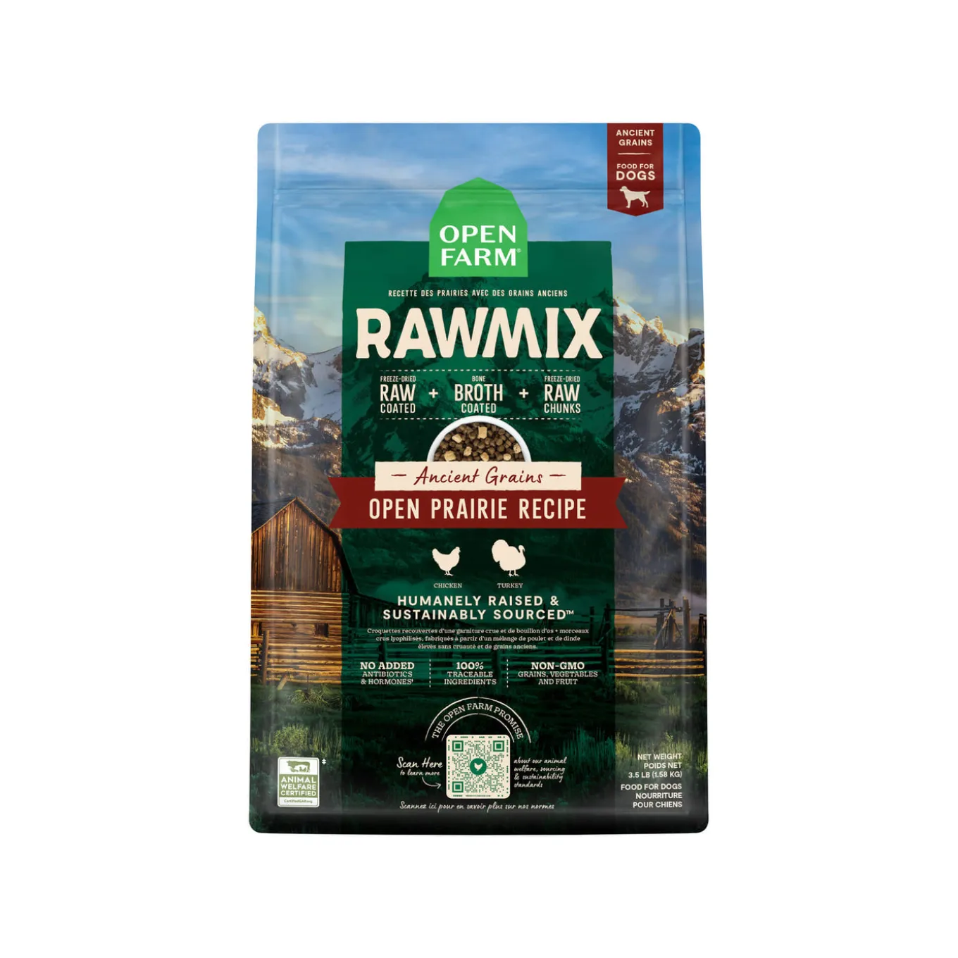 Open Farm Ancient Grains Rawmix Dry Dog Food
