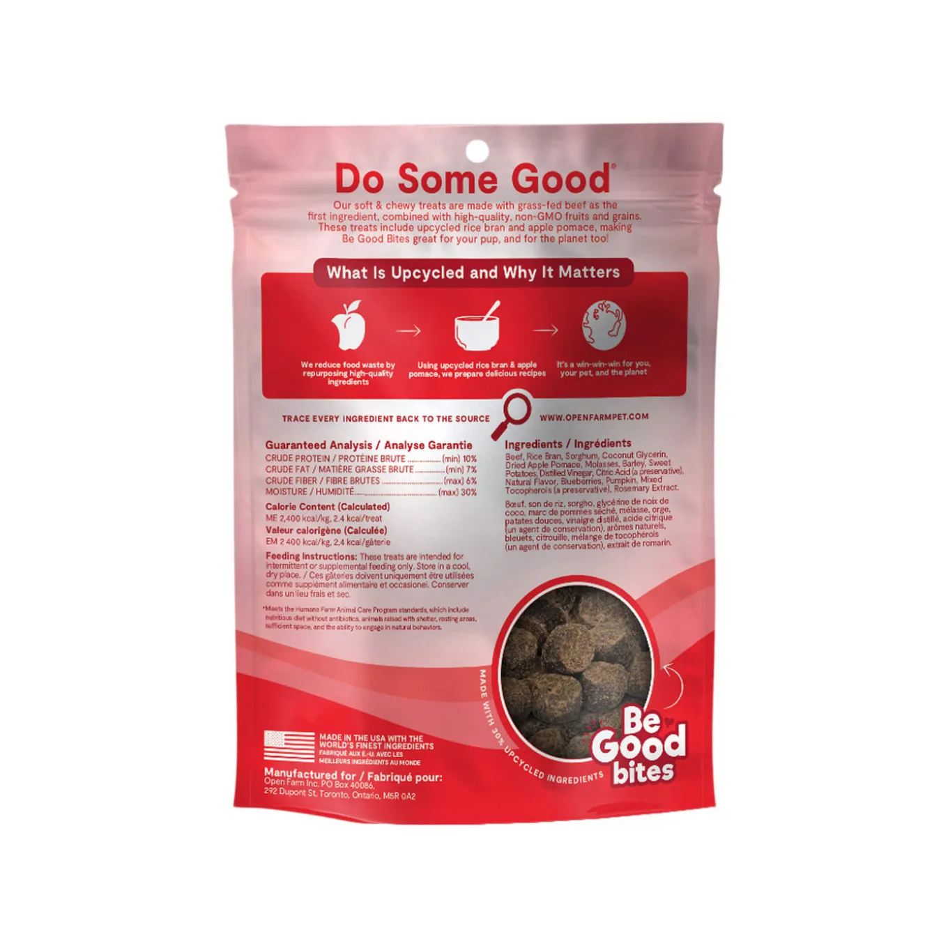 Open Farm Be Good Bites Dog Treats 6oz