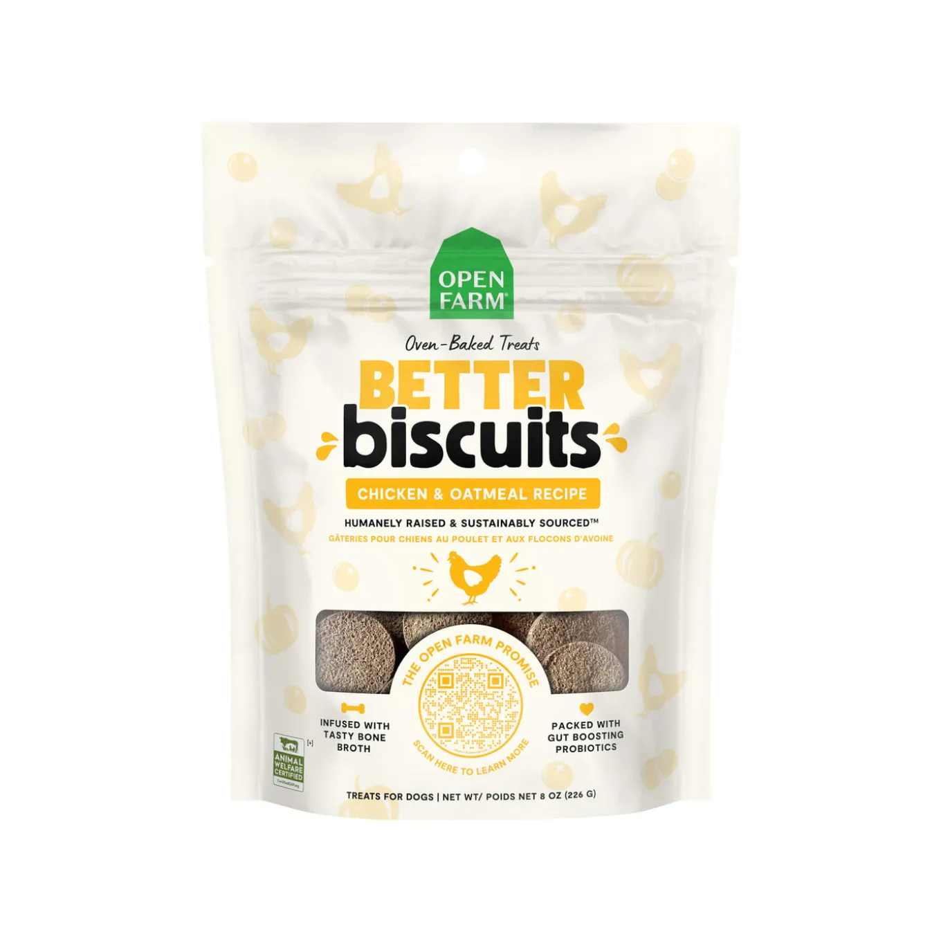 Open Farm Better Biscuits Dog Treats 8oz