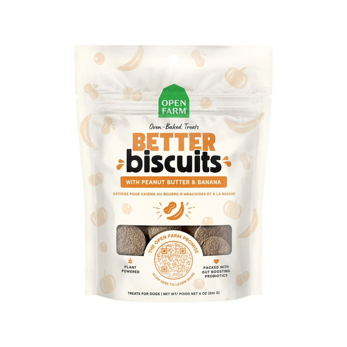 Open Farm Better Biscuits Dog Treats 8oz