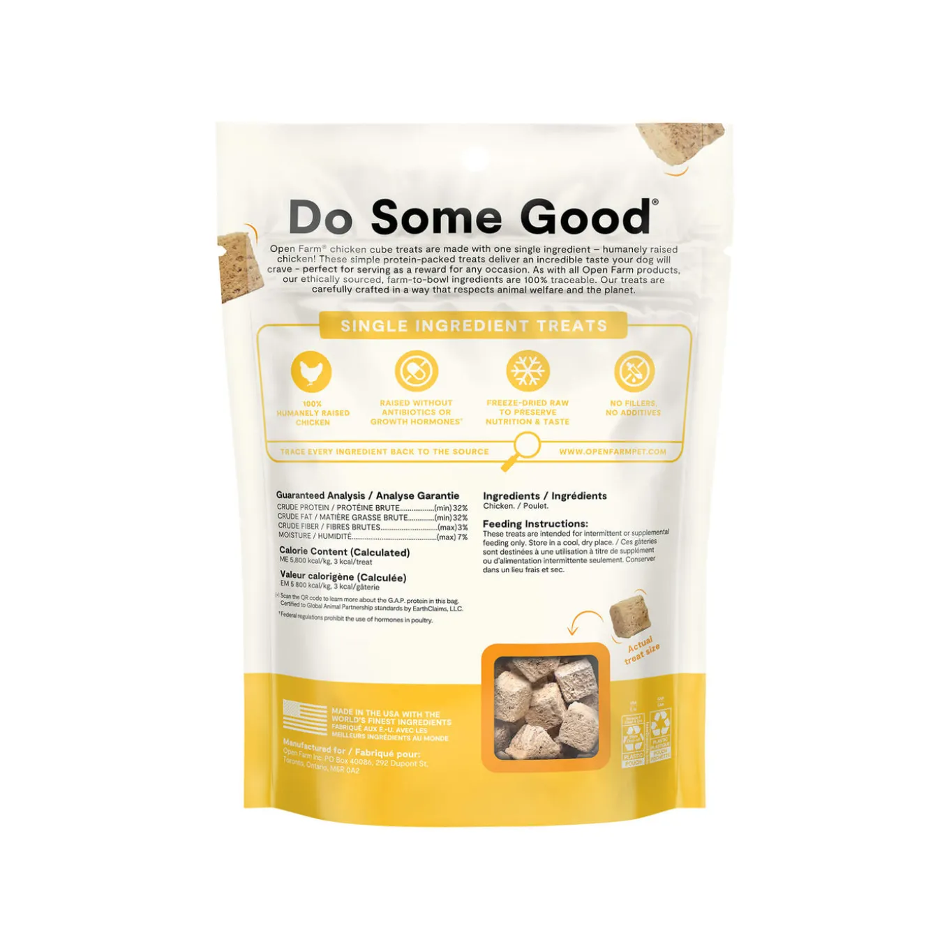 Open Farm Freeze-Dried Dog Treats 3oz