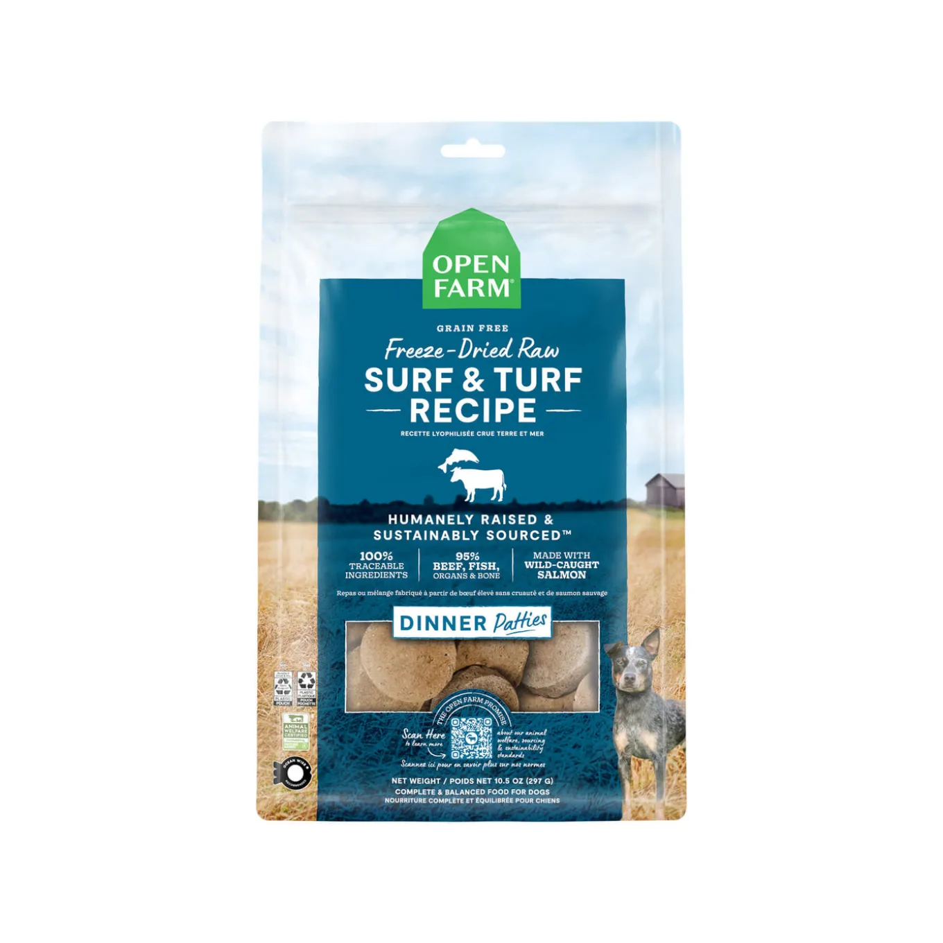 Open Farm Freeze Dried Patties Raw Dog Food