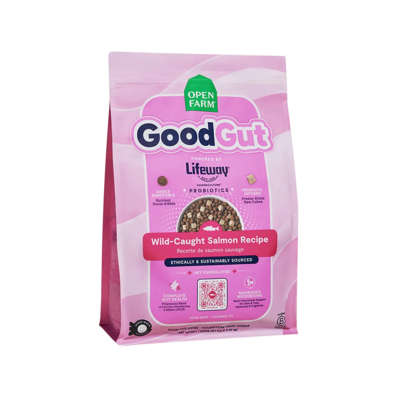 Open Farm Good Gut Kibble with Probiotics for Dogs