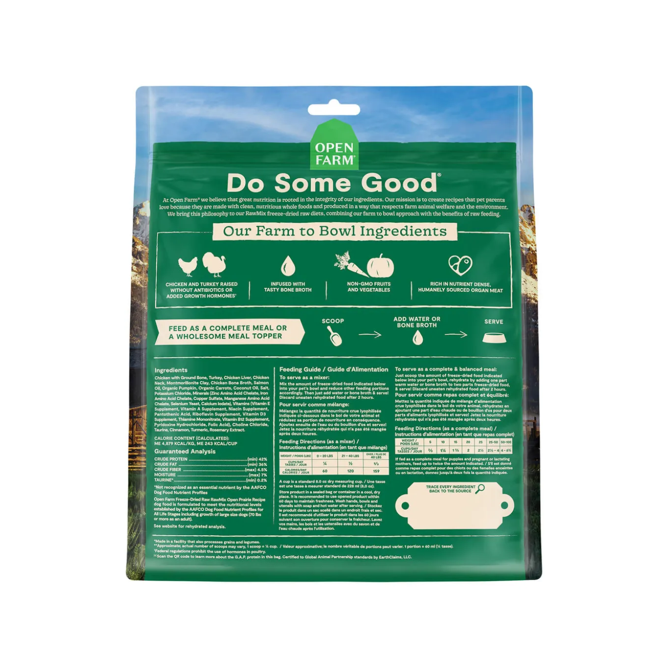 Open Farm Grain Free Freeze Dried Rawmix Morsels Dog Food