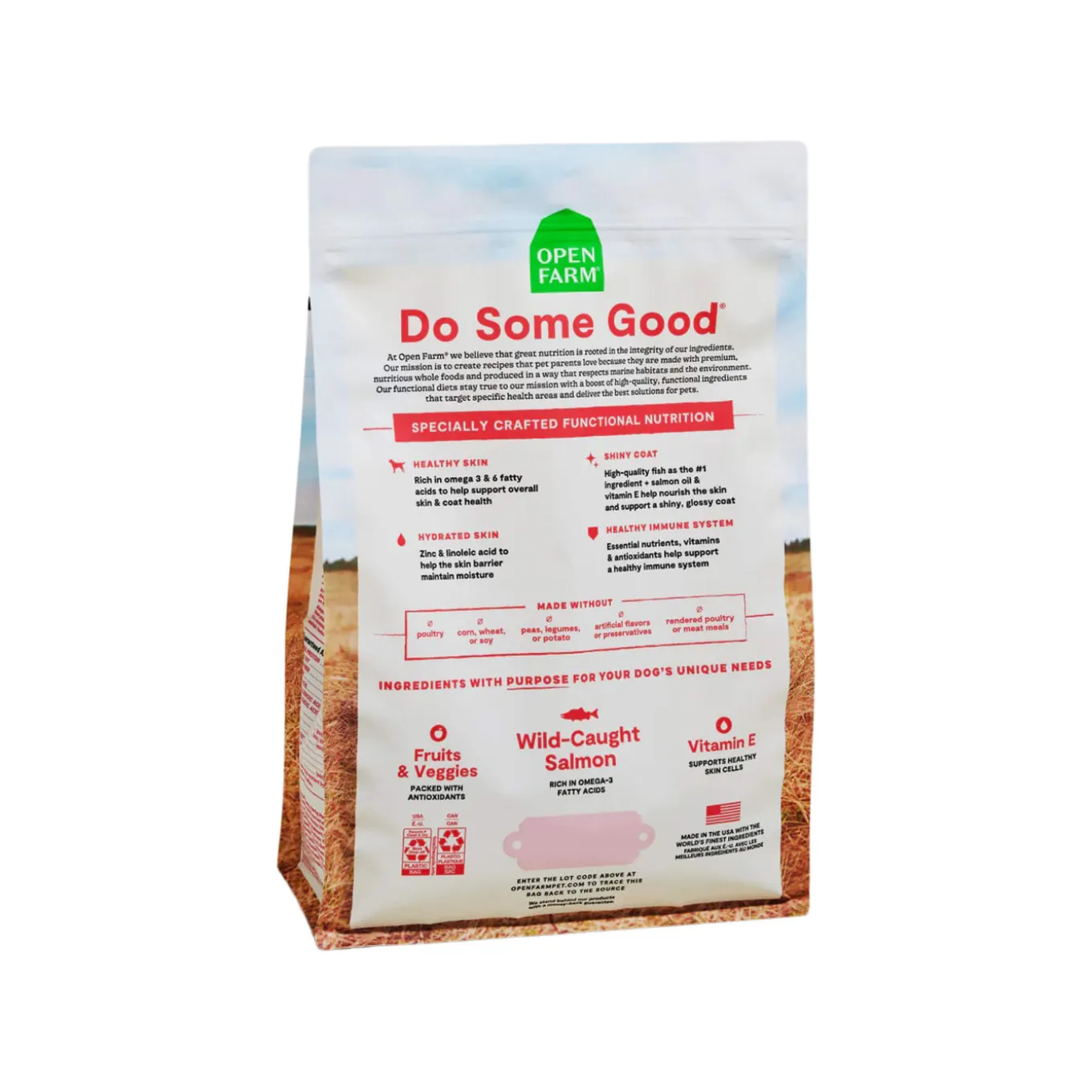 Open Farm Skin & Coat Health Salmon & Oatmeal Dry Dog Food