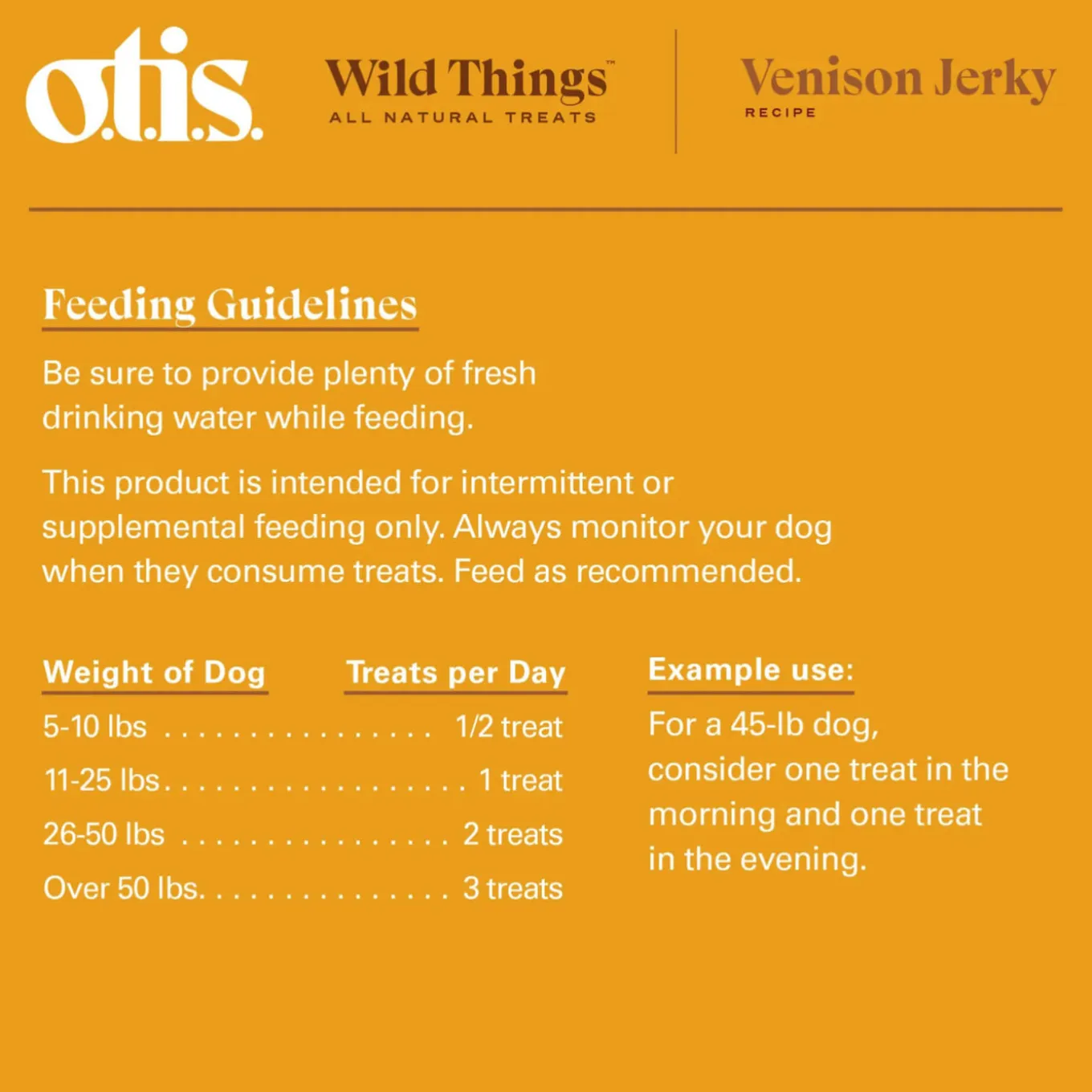 O.T.I.S. Wild Things Jerky Treats for Dogs