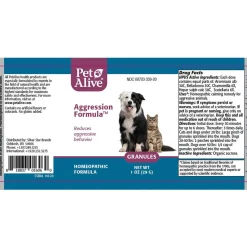 PetAlive Aggression Formula Homeopathic Remedy for Dogs & Cats
