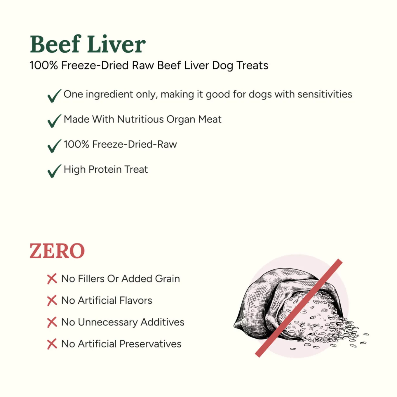 360 Pet Nutrition Freeze Dried Liver Treats for Dogs