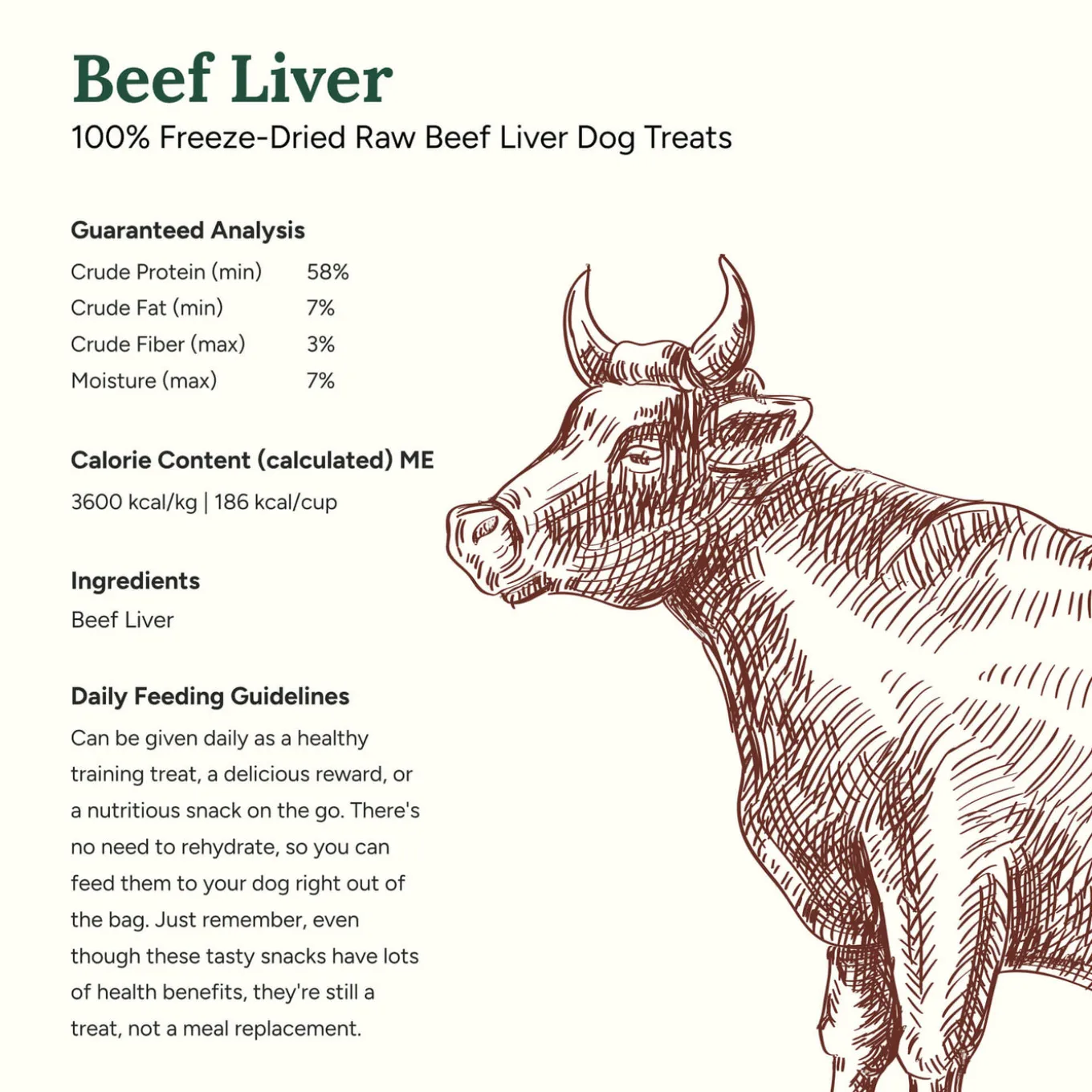 360 Pet Nutrition Freeze Dried Liver Treats for Dogs