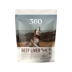 360 Pet Nutrition Freeze Dried Liver Treats for Dogs