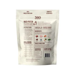 360 Pet Nutrition Freeze Dried Raw Complete Meal for Dogs