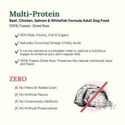 360 Pet Nutrition Freeze Dried Raw Complete Meal for Dogs