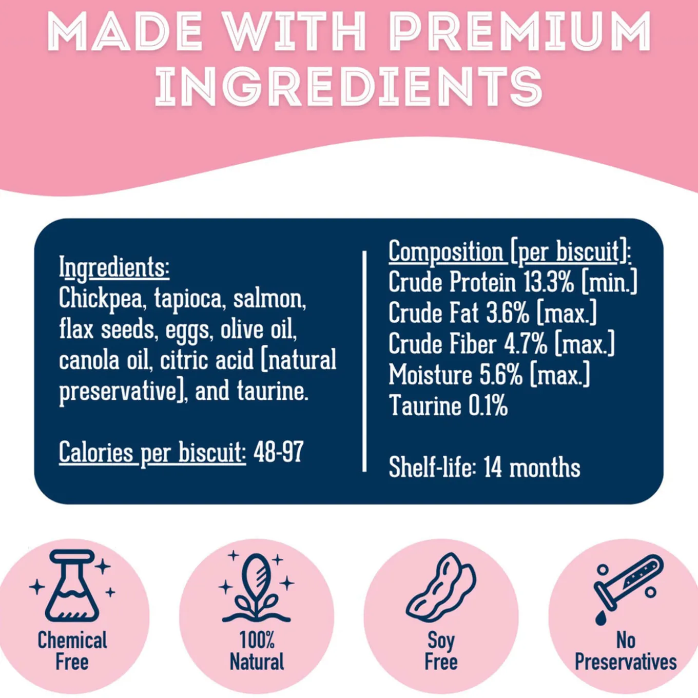 Pet Treatery Grain-Free Biscuits Natural Dog Treats