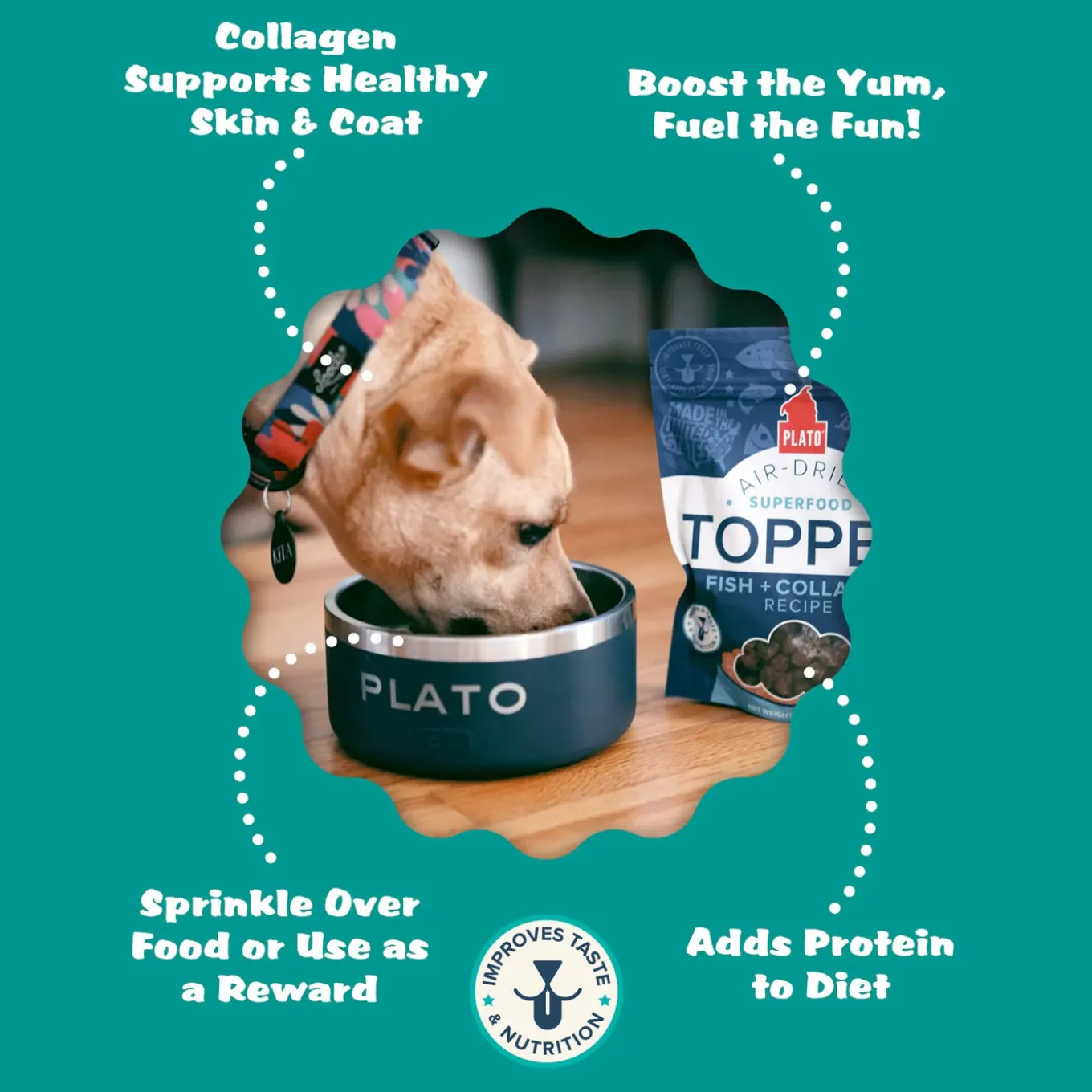 Plato Grain-Free Superfood Toppers with Collagen for Dogs