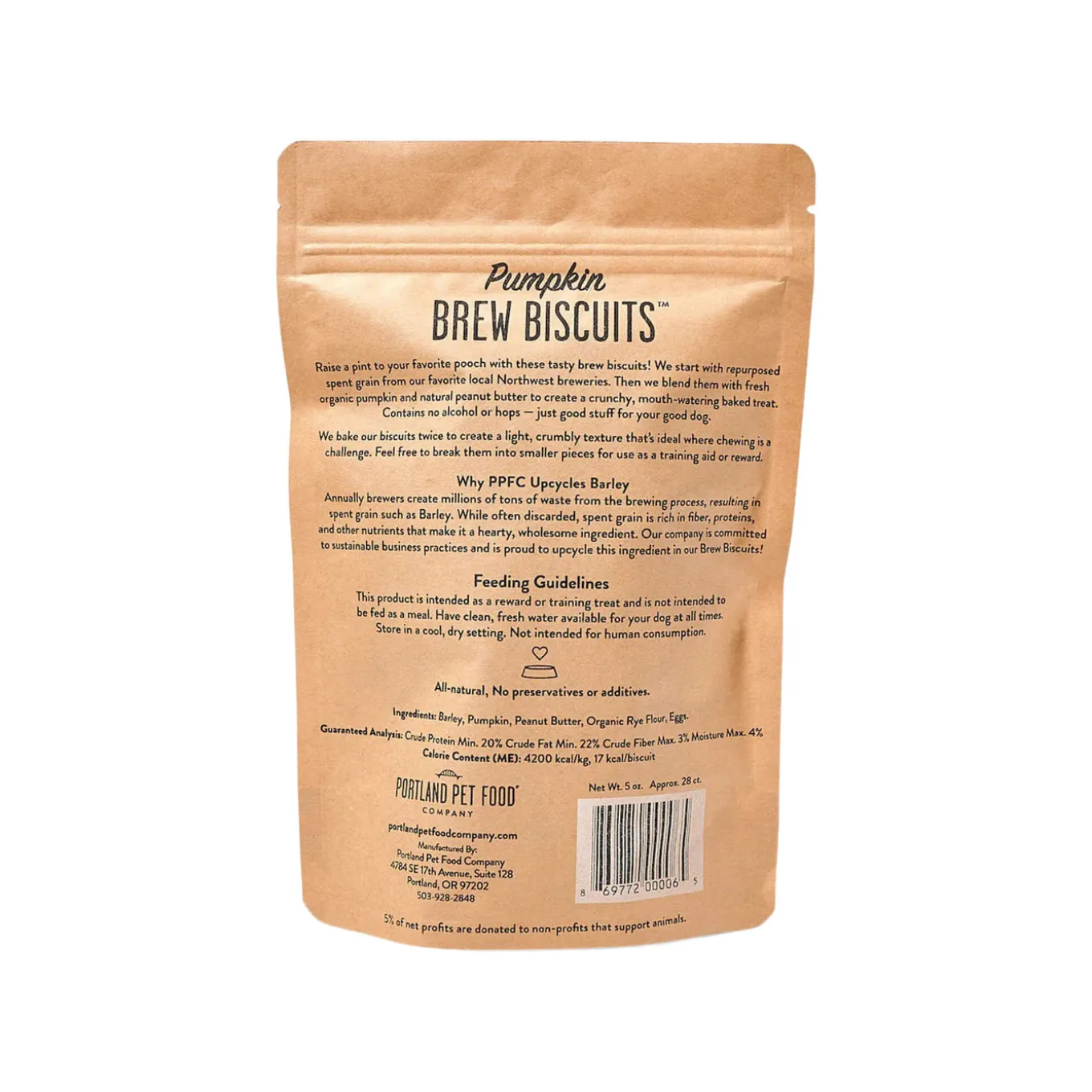 Portland Pet Food Brew Biscuits Dog Treats