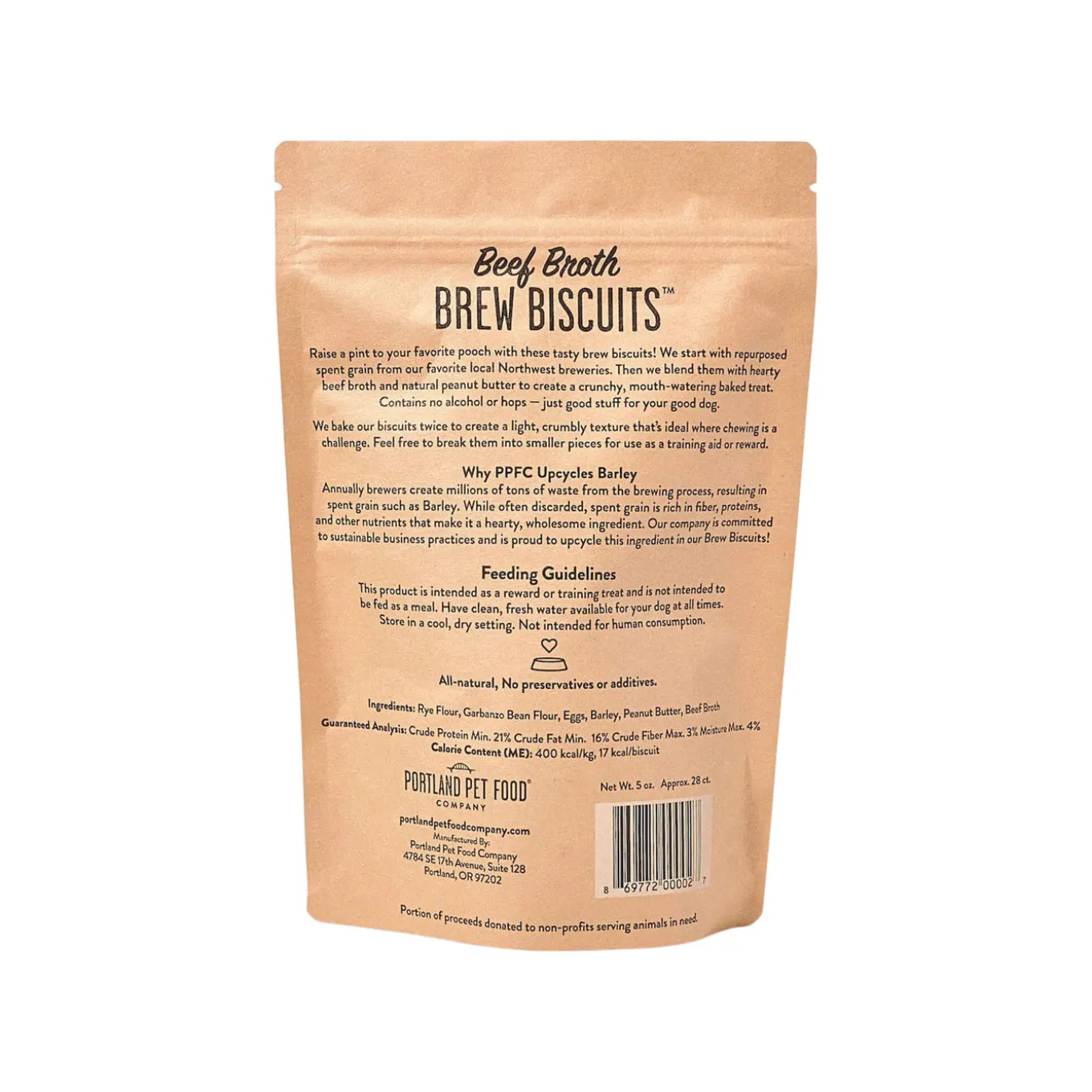 Portland Pet Food Brew Biscuits Dog Treats