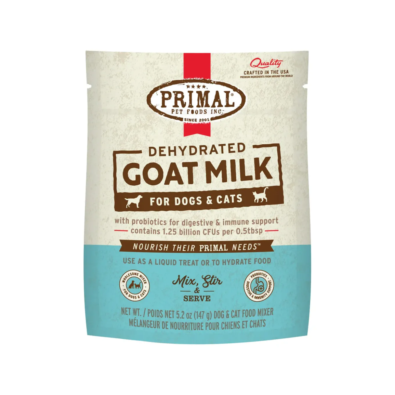 Primal Dehydrated Goat Milk for Dogs & Cats