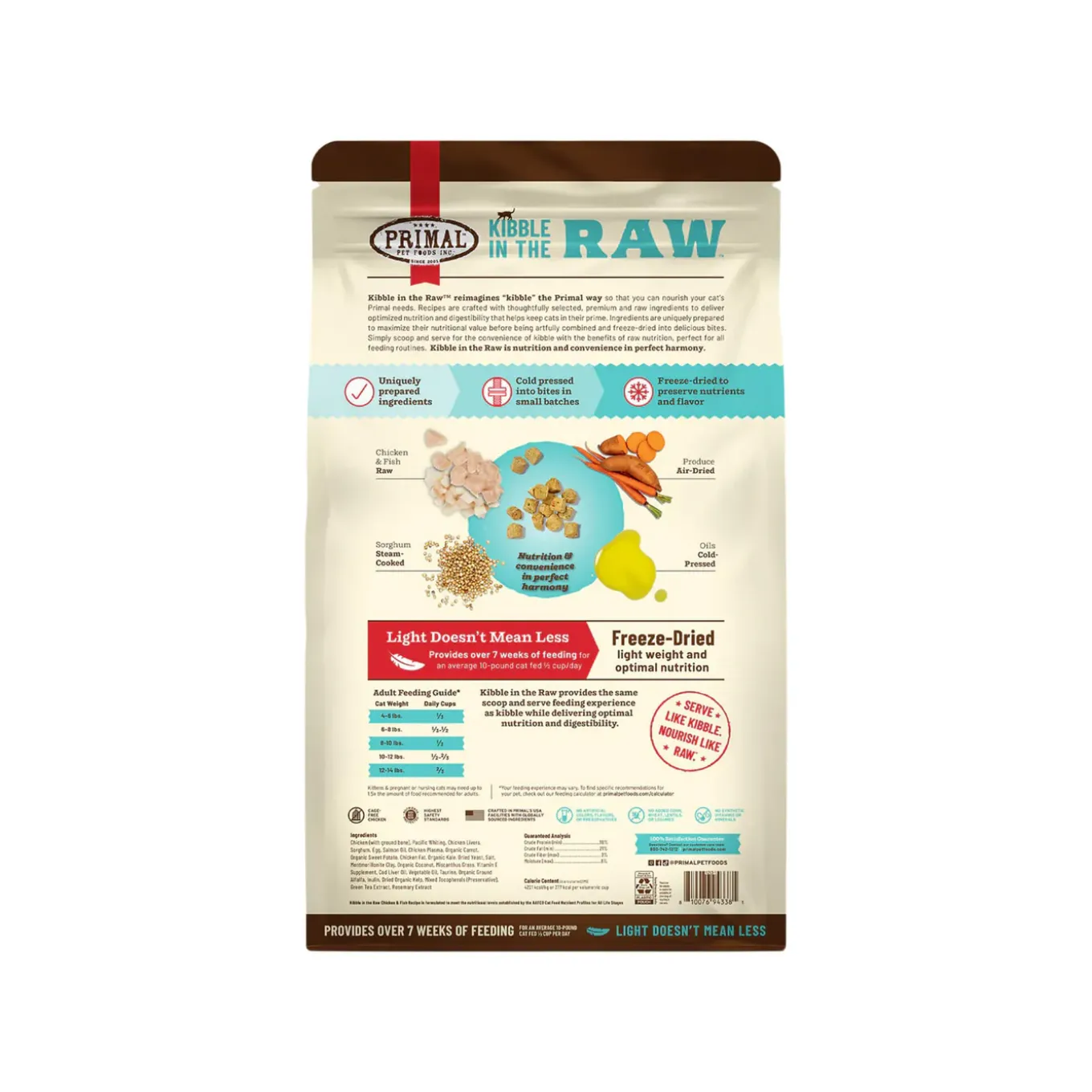 Primal Feline Kibble in the Raw Freeze-Dried Cat Food